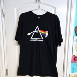 Hand Crafted " Just Add Power " Graphic XL Unisex Tee Shirt